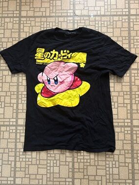 Nintendo Kirby Warp Star Graphic Tee - Black, Pink, Yellow, Red